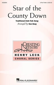 Star of the County Down Three-Part Treble choral sheet music cover Thumbnail